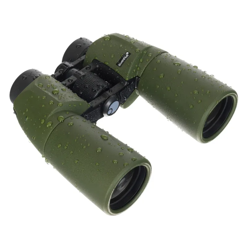 Бинокль Levenhuk Army 12x50 с сеткой в каплях воды для защиты от влаги