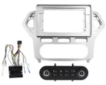 Магнитола для Ford Mondeo 4 2007-2010 (рамка серебро с климатом) - Teyes CC4L монитор 10.1" IPS, Android 14, Быстрая, Snapdragon 662, CarPlay, 4G SIM-слот
