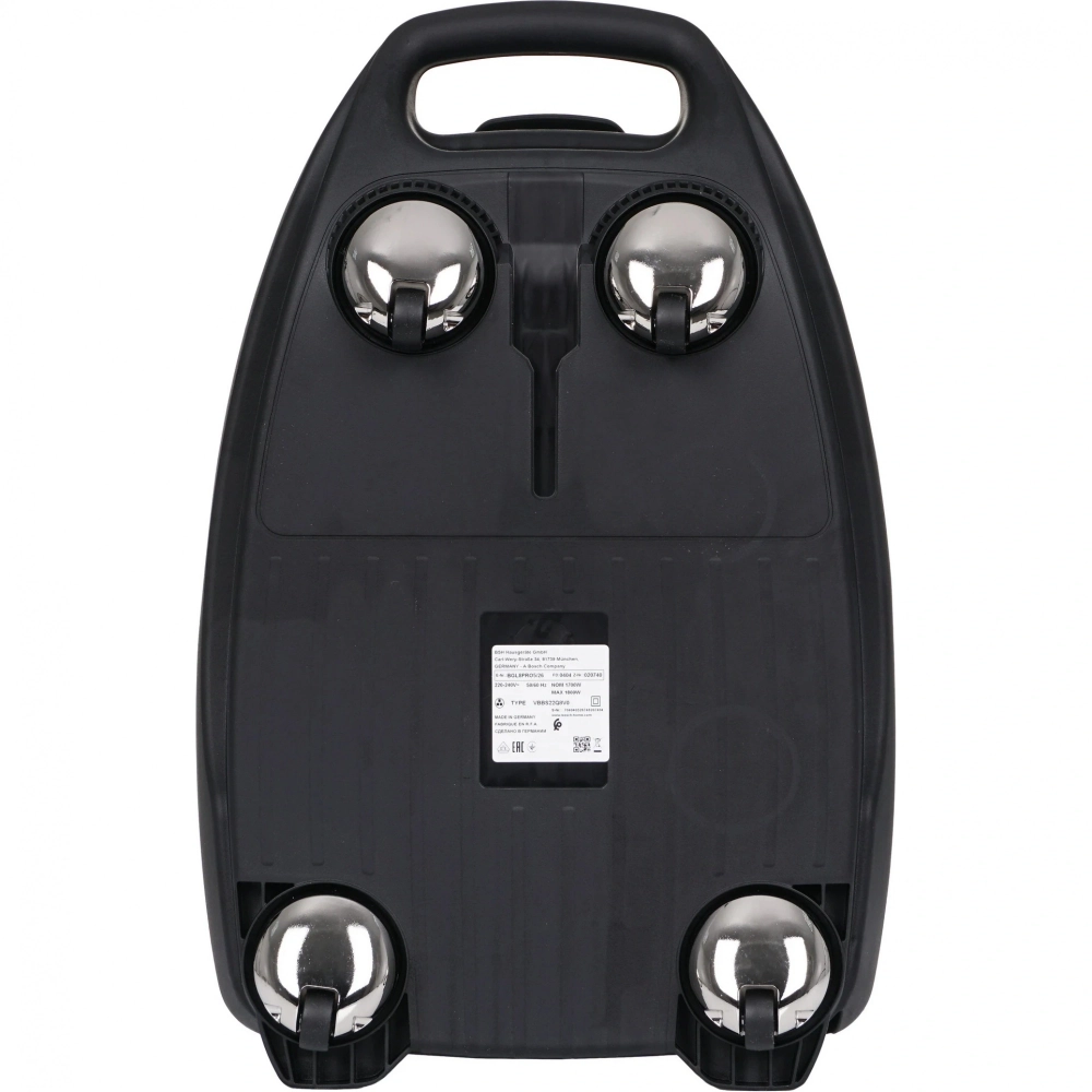 Пылесос Bosch BGL8PRO5 Serie 8 HomeProfessional с мешком для сбора пыли, 1800 Вт, серый