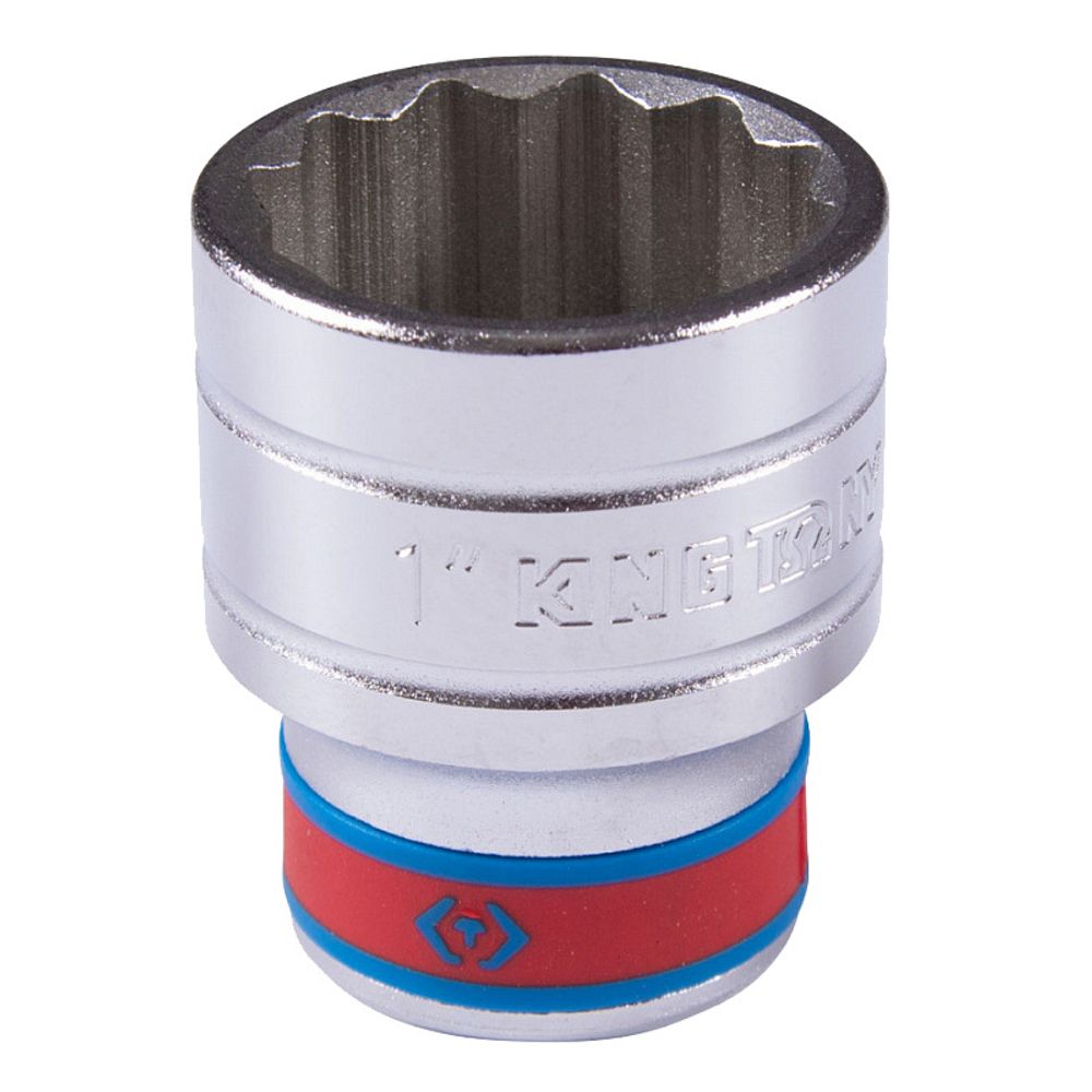 KING TONY (433032S) Головка торцевая стандартная двенадцатигранная 1/2", дюймовая 1"