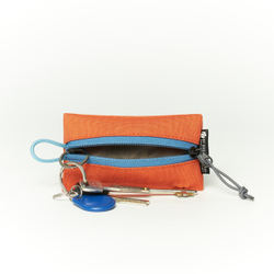 Fabric Key Wallet морковный