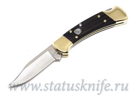 Нож BUCK 0112BRSA 112 RANGER DYMONDWOOD/BRASS AUTO KNIFE