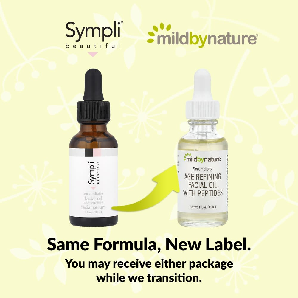 Mild By Nature, Serumdipity, омолаживающее масло для лица с пептидами, 30 мл (1 жидк. унция)