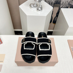 Шлепанцы MIU MIU