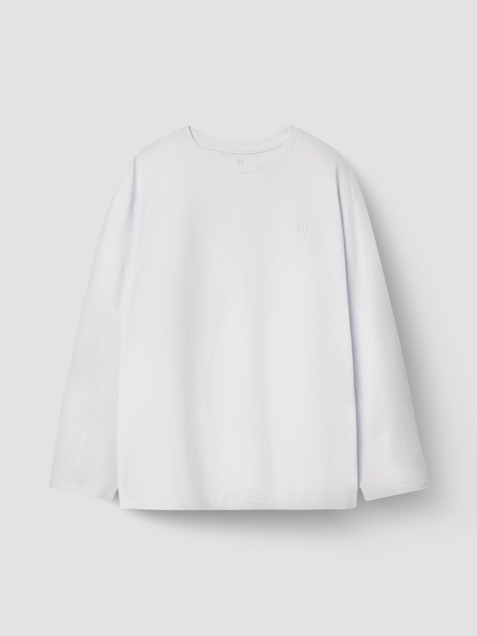 ЛОНГСЛИВ ОВЕРСАЙЗ МУЖСКОЙ WHITE PRINT