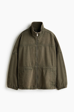 Джинсовая куртка оверсайз из хлопка - H&M
