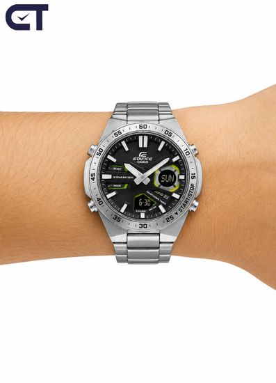 Casio EFV-C110D-1A3 Edifice часы наручные мужские — аналогово-цифровая модель с батареей на 10 лет