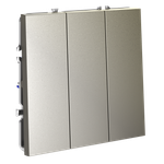 Выключатель встраиваемый трехклавишный 10А, (шелк) Voltum S70 VLS030104
