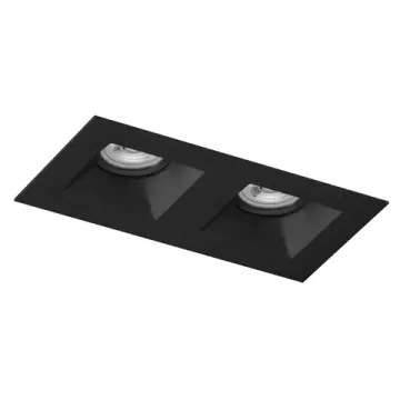 Комплект из светильника и рамки 2*GU5.3 D5270707BMOD черный Domino Lightstar
