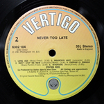 Status Quo / Never Too Late (LP)