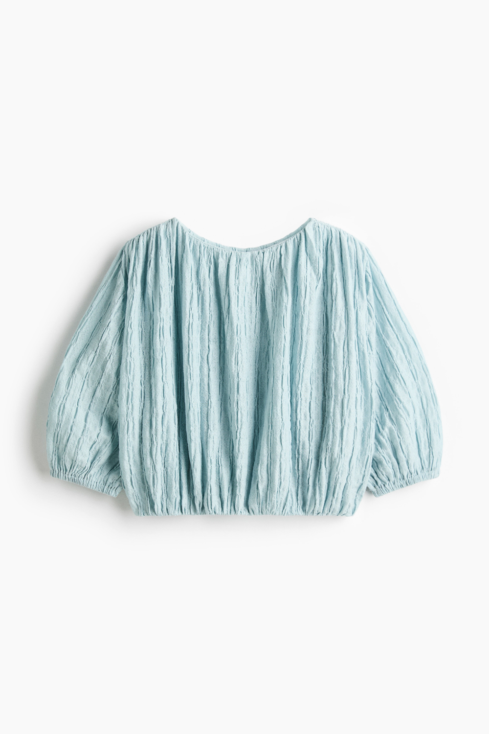 Блузка с рукавами-баллонами — Кремовый — H&M 1363824