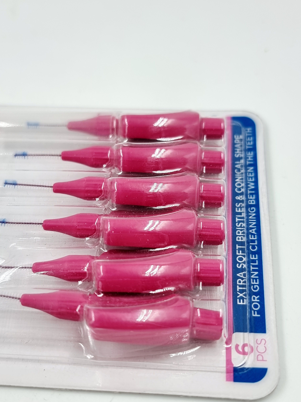 Межзубные ёршики Plackers Gentle Brush Size 0 (XXS), 0.4 мм, в упаковке 6 шт. (Бельгия)