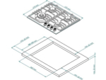 Варочная панель Kuppersberg FS 610 W Bronze газовая