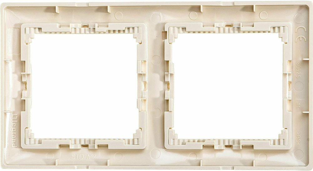 Рамка Legrand Valena 2 поста горизонтальный монтаж слоновая кость Leg 774352 - 2 шт