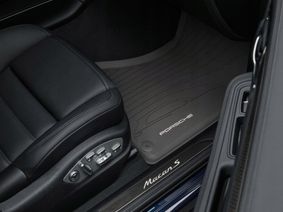 Коврики Porsche Macan резиновые Agate Grey (Серые)