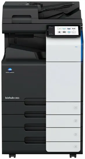 МФУ лазерное Konica Minolta bizhub C360i, цветн., A3, черный/белый