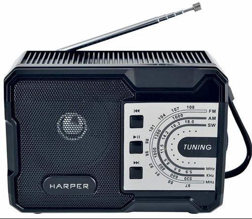 Радиоприемник аккумуляторный HARPER HRS-440 Bluetooth AM/FM MP3