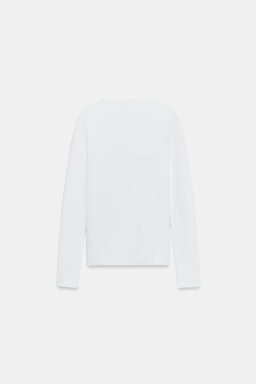 ZARA ФУТБОЛКА В РУБЧИК С ШИРОКИМ ВЫРЕЗОМ, БЕЛЫЙ