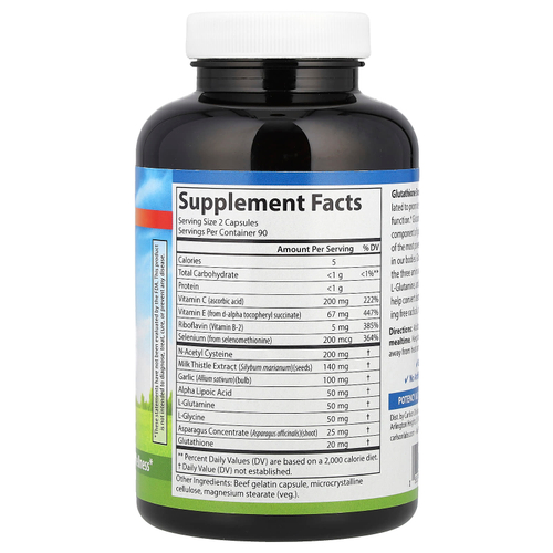 Carlson, Glutathione Booster®, 180 капсул