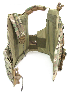 Чехол для бронежилета плитника КРЕПОСТЬ быстросброс справа MIMICRYA, Cordura 1000D, MULTICAM, L-XL