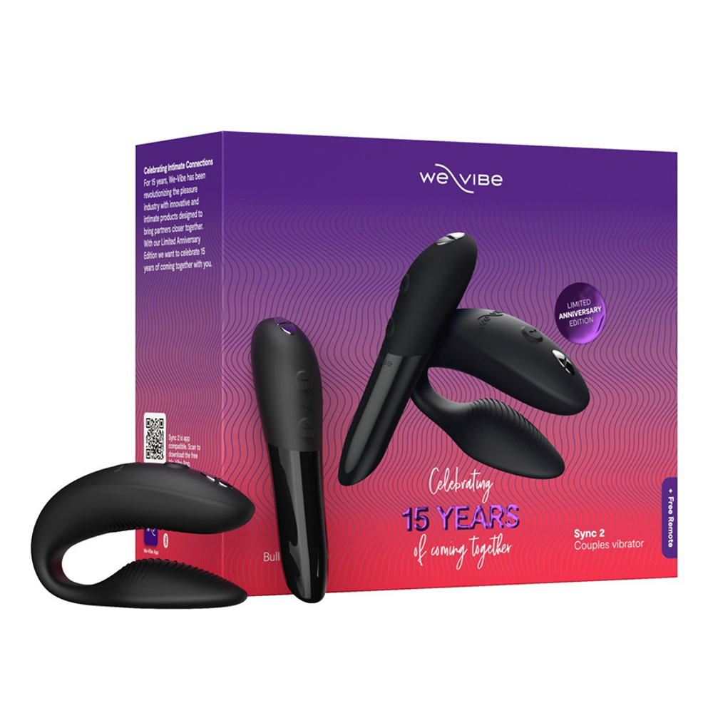 Набор интимных игрушек (вибропуля + вибратор для пар) We-Vibe 15 Year Anniversary Collection: Tango X + Sync 2