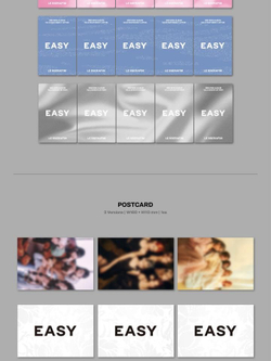 Альбом LE SSERAFIM - EASY 3rd Mini Album 3 Version SET