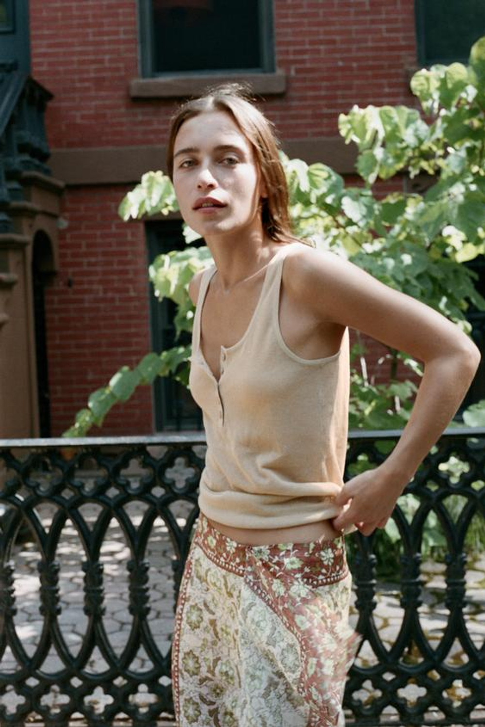 ZARA ЮБКА ПАРЕО ИЗ РАМИ С ПРИНТОМ, РАЗНОЦВЕТНЫЙ