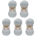 Пряжа Alize (Ализе) Angora Gold / уп.5 мот. по 100 г, 550м, 021 светло-серый A