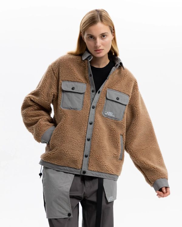Куртка из искусственного меха Nomad Fleece V2 бежевая - фото 8
