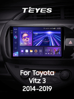 Teyes CC3 2K 9"для Toyota Vitz 2014-2019 (прав)