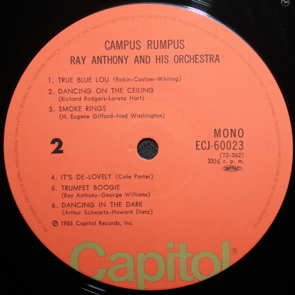 Ray Anthony & His Orchestra / Ray Anthony's Campus Rumpus (LP)