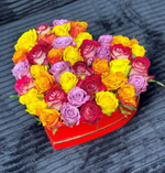 Сердце из роз "Heart as a gift S"