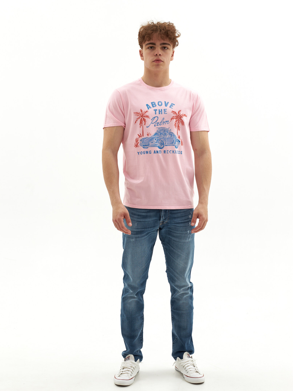 Футболка Bowery NYC "Above The Palm" Orchid Pink