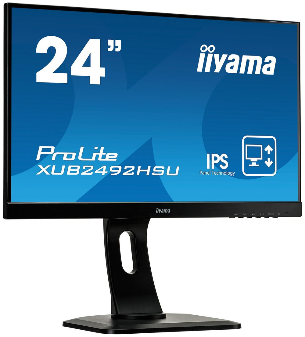 Монитор Iiyama 24;; XUB2492HSU-B1 1920x1080 IPS WLED 75Гц 5ms VGA HDMI DisplayPort