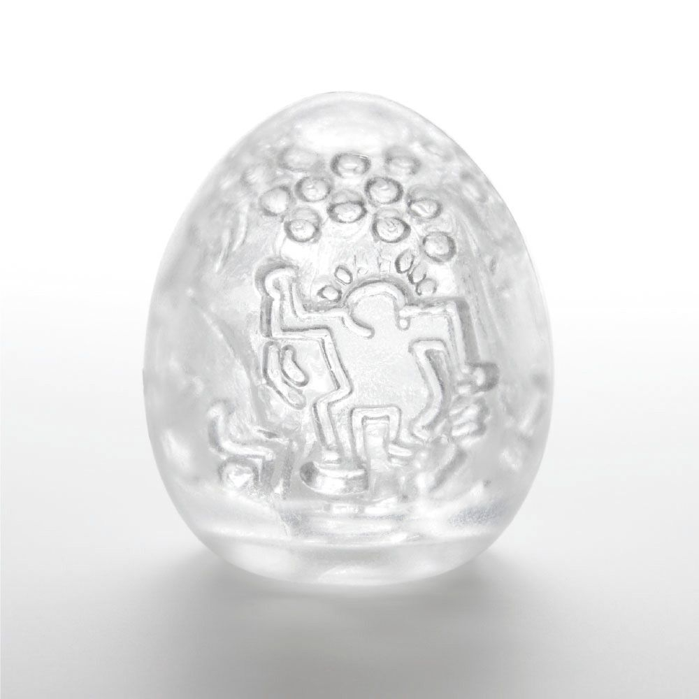 Мастурбатор-яйцо Keith Haring EGG DANCE (Цвет: разноцветный)