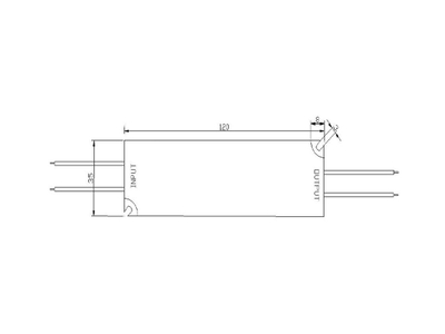 Блок Питания для светодиодных лент IP 67 пластик 40 W, 12V, LV-40-12
