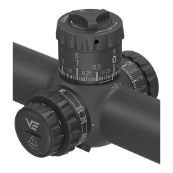 Прицел Vector Optics Tauron (Taurus) ED 5-50x60, SF, VCO-5 (MIL) - крупный план барабанчиков ввода поправок и отстройки от...