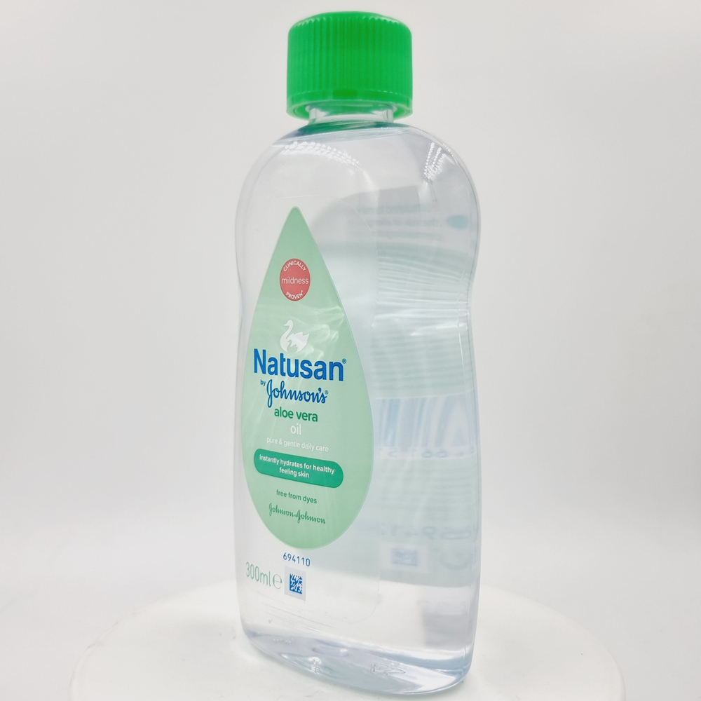 Детское масло для ежедневного ухода NATUSAN BY JOHNSON'S BABY с алоэ вера 300 мл (Из Финляндии)
