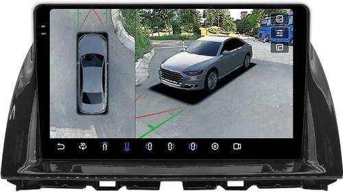 Магнитола для Mazda CX-5 2011-2017 (рамка 10) - FarCar BX2007M-360 монитор 10.36" 2K QLED на Android 13, Быстрая, CarPlay, 4G SIM-слот, 4 камеры в комплекте
