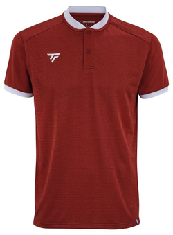 Футболка для мальчика теннисная Tecnifibre Team Mesh Polo - cardinal