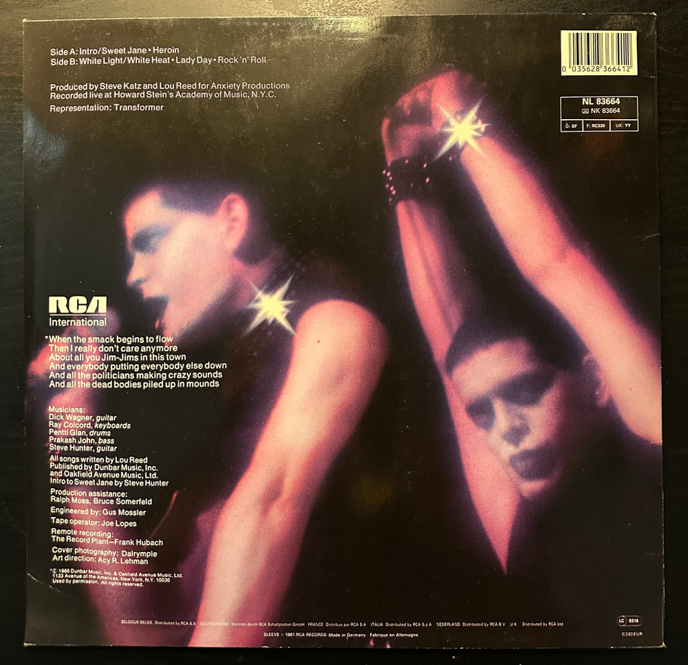 Lou Reed - Rock N Roll Animal (Германия)