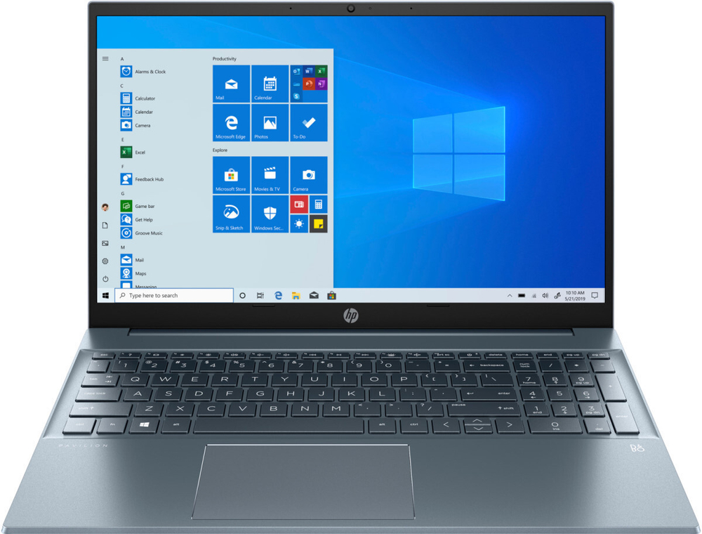 Ноутбук 15.6" HP Pavilion 15-eh0004ur (2D6D4EA) Синий (Fog Blue)