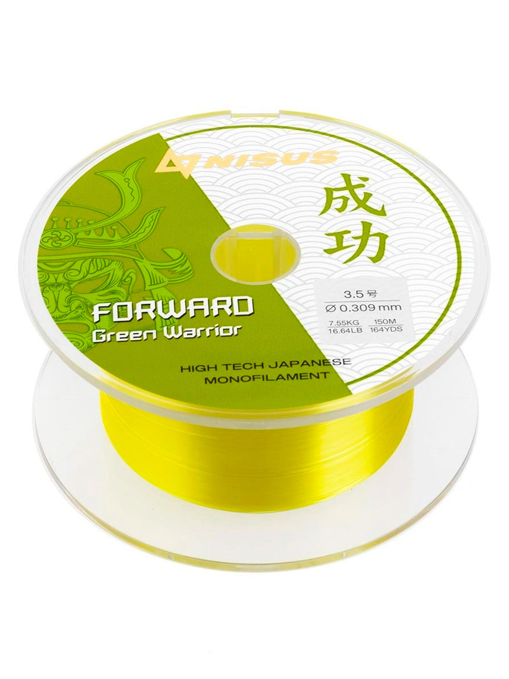 Леска для рыбалки Nisus FORWARD Green Warrior Nylon 0,309mm/100m (N-FGW-0309-100)