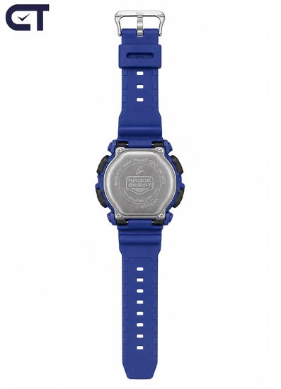 Casio DW-9052-2VDR мужские часы — синие G-SHOCK с WR200 и EL-подсветкой
