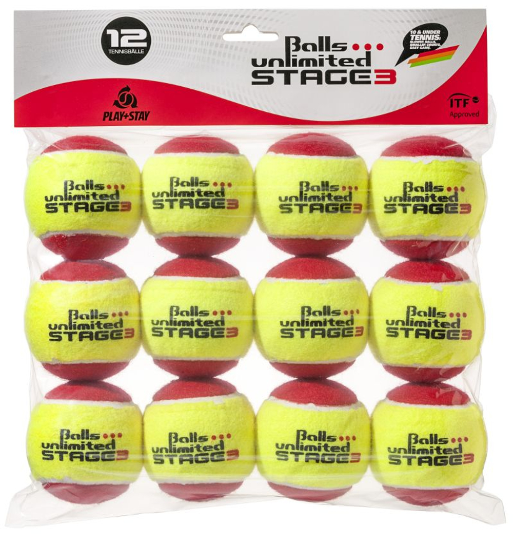 Juniorskie pilki tenisowe Balls Unlimited Stage 3 12B