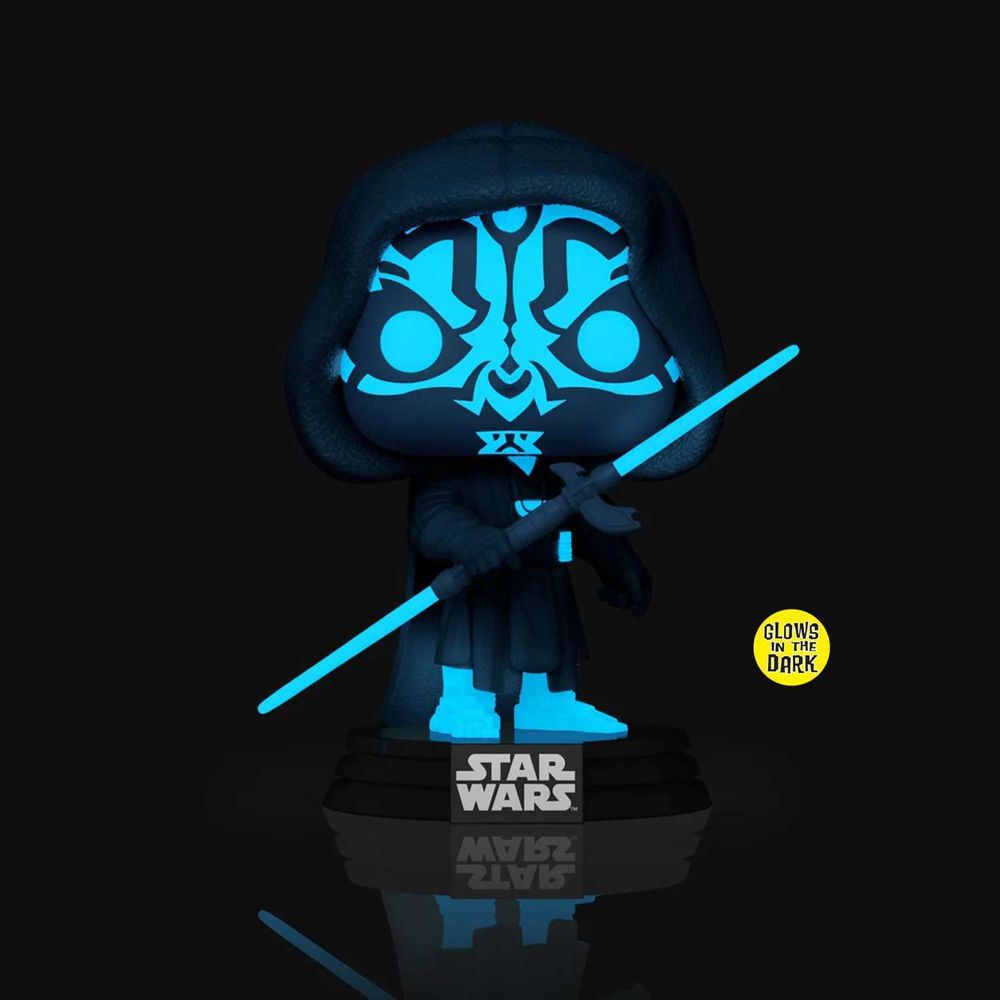 Фигурка Funko POP! Bobble Star Wars Darkside Darth Maul (Hologram) (светится в темноте) (Exc)