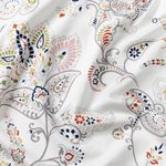 Комплект штор IKEA PUSSMUN (ПУССМУН), Белый с рисунком, 145х250 см, 2 шт
