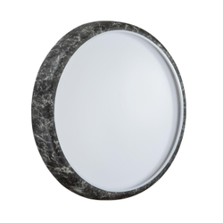 7639/DL COLOR SN 137 Светильник пластик/черн. мрамор LED 48Вт 4000K D410 IP43 MRAMO BLACK
