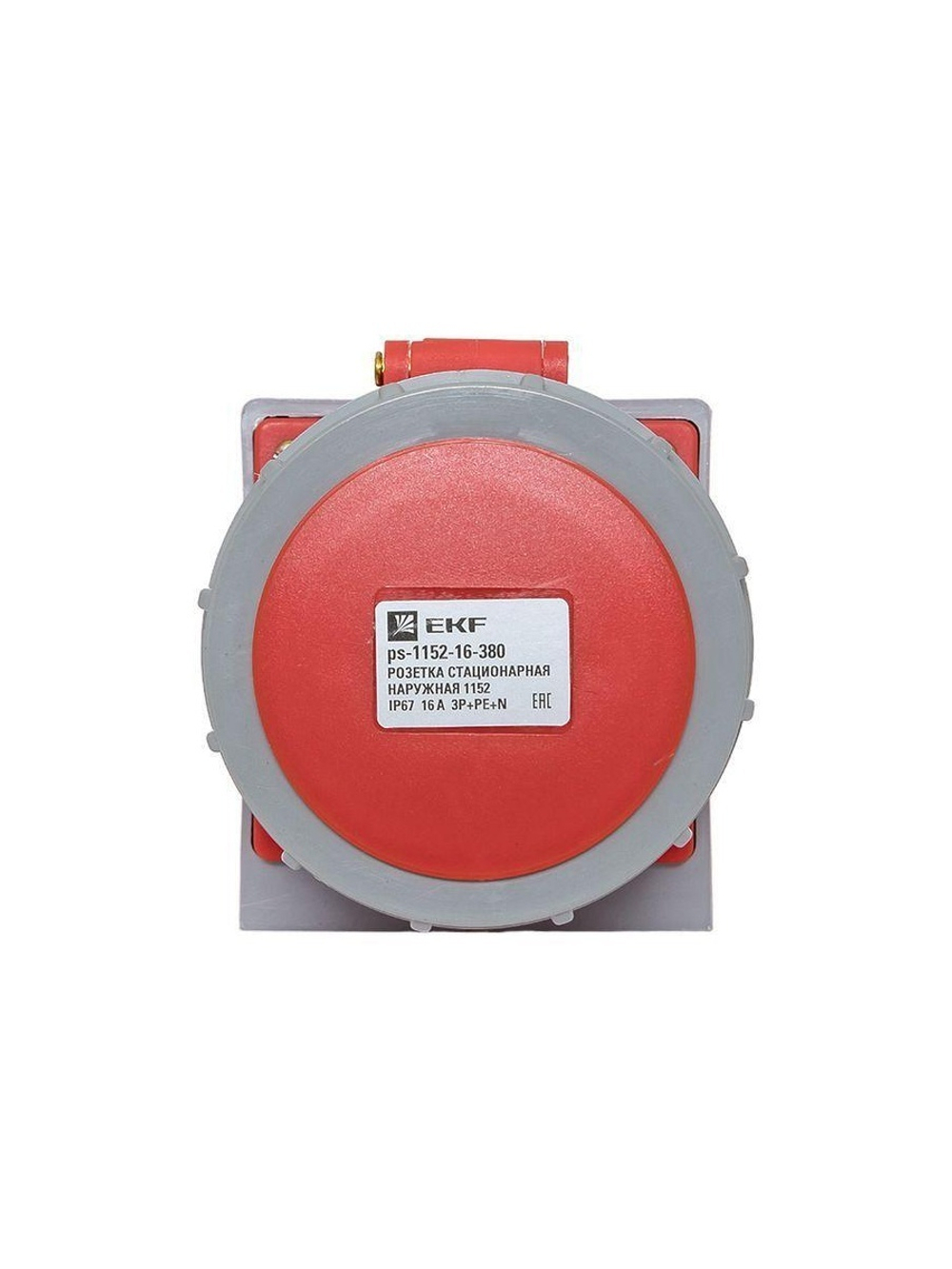 Розетка стационарная наружная 1152 3Р+РЕ+N 16А 380В IP67 PROxima EKF ps-1152-16-380