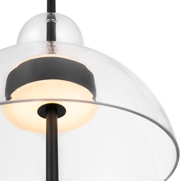 Подвесной светодиодный светильник 12W 3000К MOD185PL-L6B3K1 чёрный/прозрачный Bangkok Maytoni